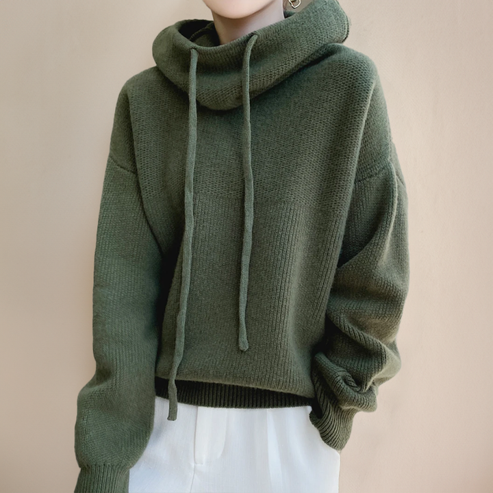 Adele Merino wool turtleneck jumper