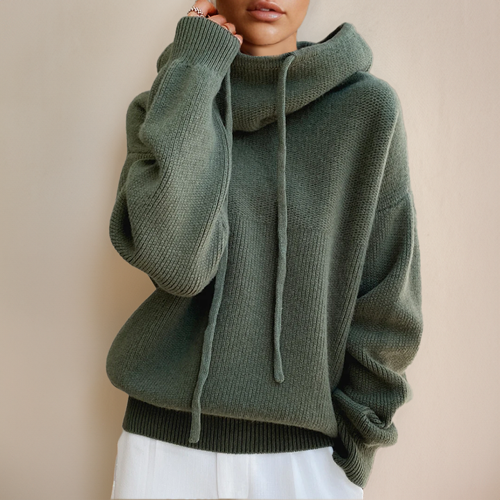 Adele Merino wool turtleneck jumper
