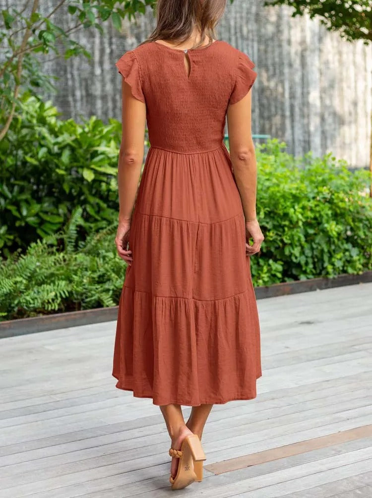 Aruba Elegant Dress with Tummy Coverage