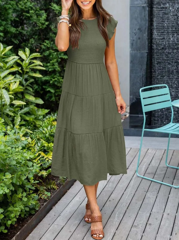 Aruba Elegant Dress with Tummy Coverage