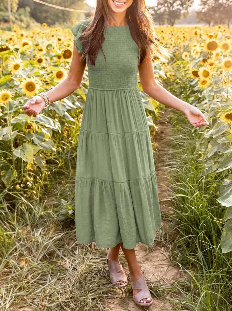 Aruba Elegant Dress with Tummy Coverage