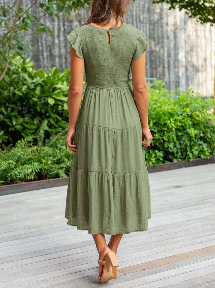 Aruba Elegant Dress with Tummy Coverage