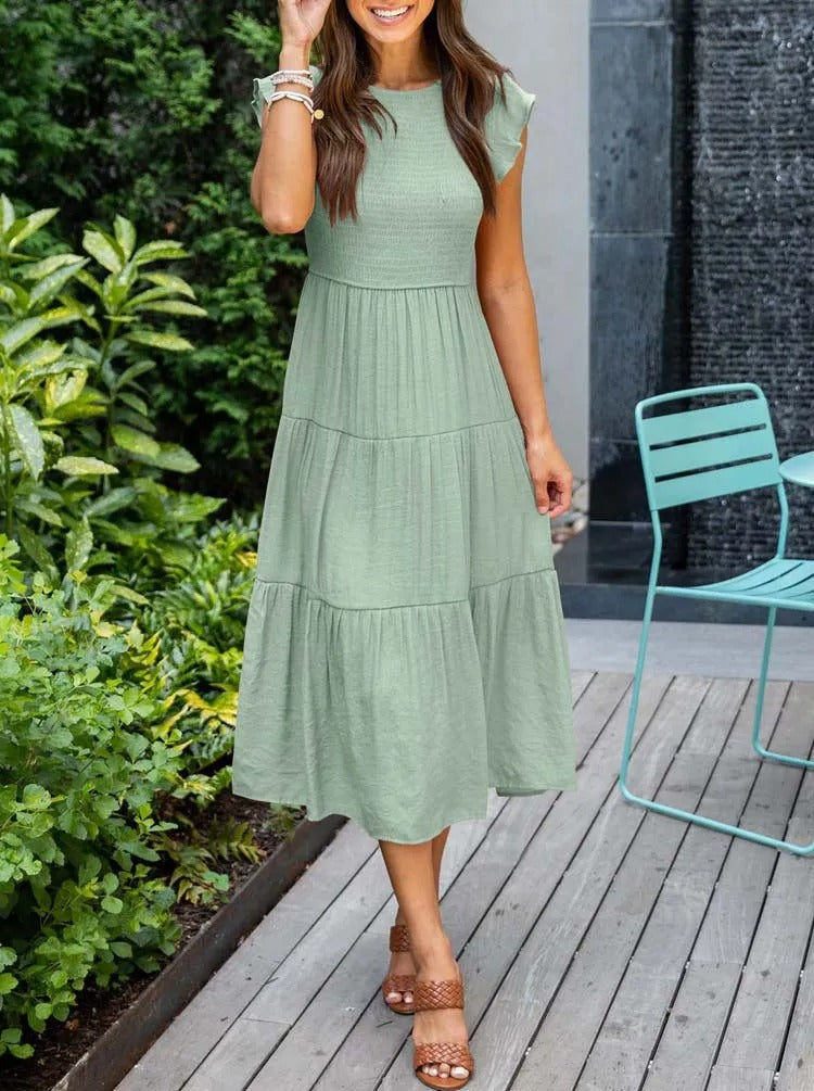 Aruba Elegant Dress with Tummy Coverage