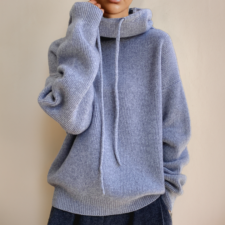 Adele Merino wool turtleneck jumper
