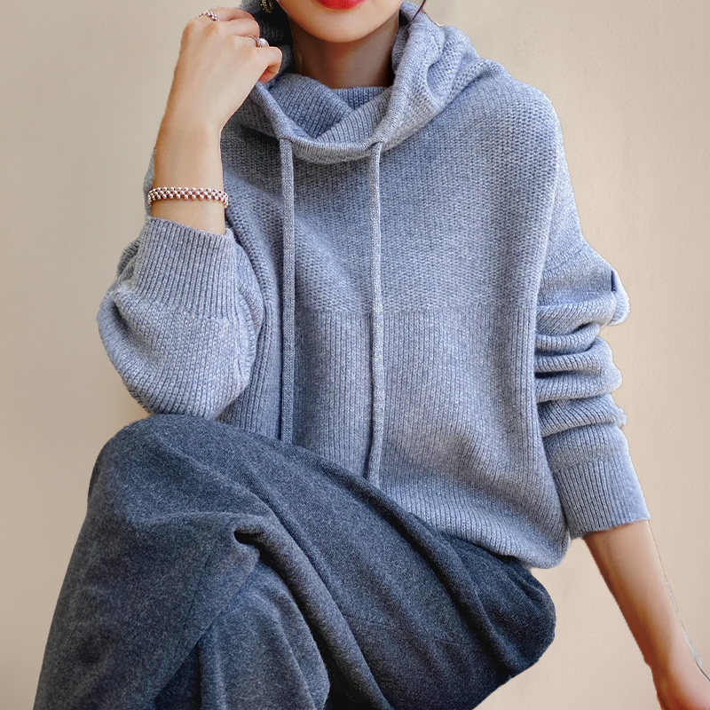 Adele Merino wool turtleneck jumper