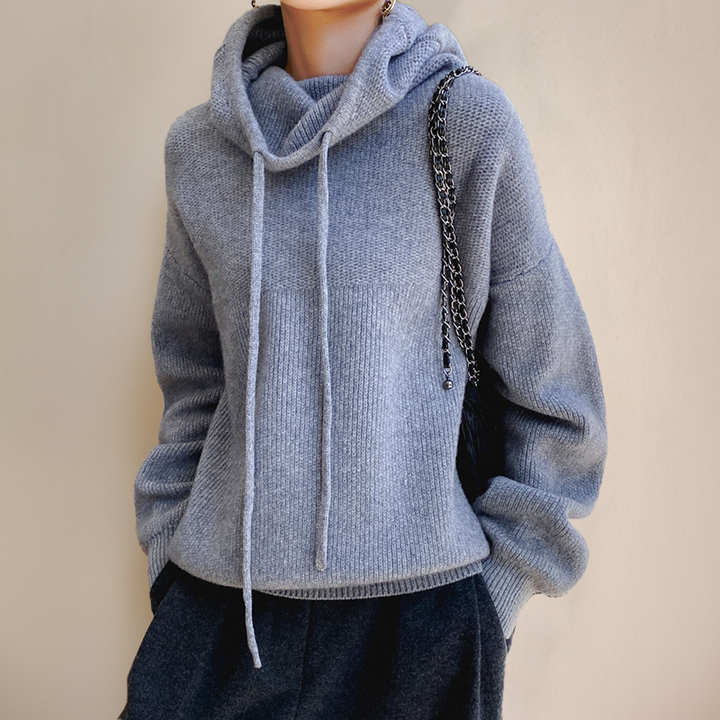 Adele Merino wool turtleneck jumper