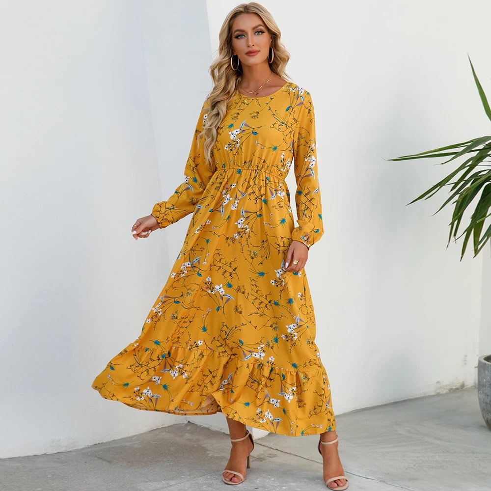 Mirena Summer Bohemian Maxi Dress