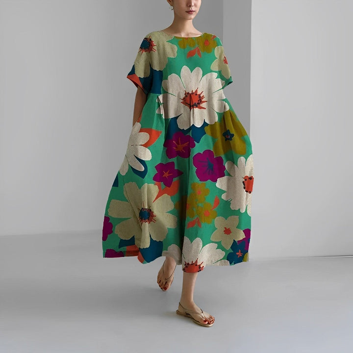 Isabella Bohemian Floral Print Dress