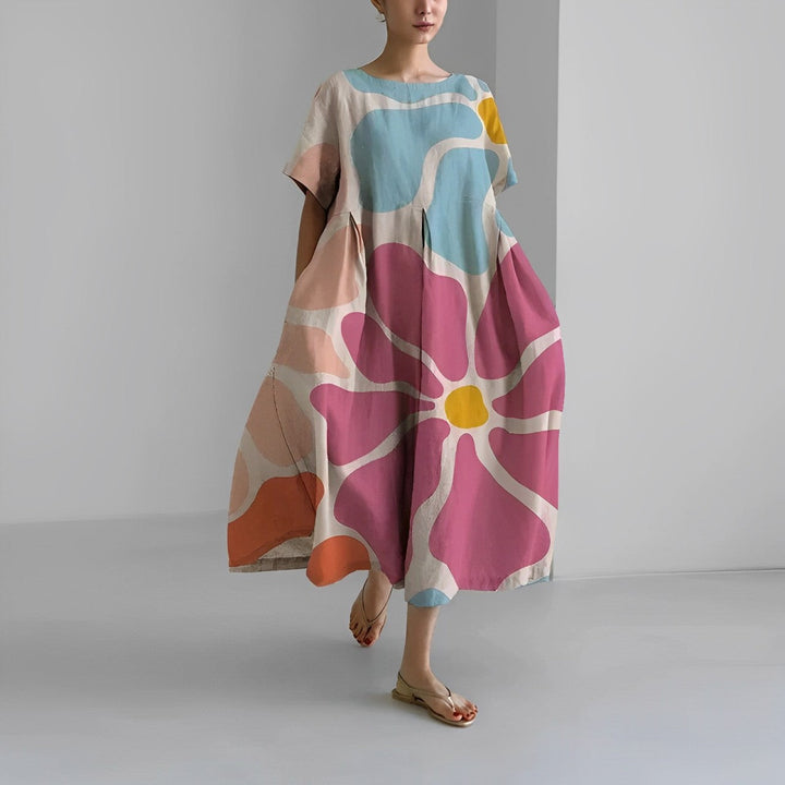 Isabella Bohemian Floral Print Dress