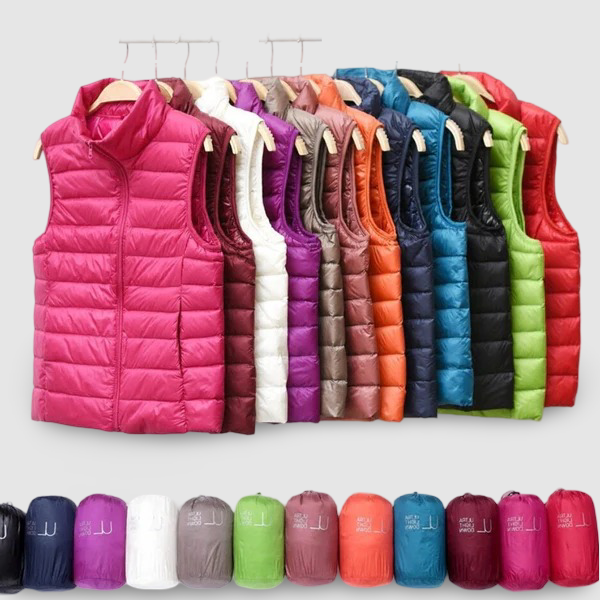 Eliza Lightweight Zip Puffer Vest