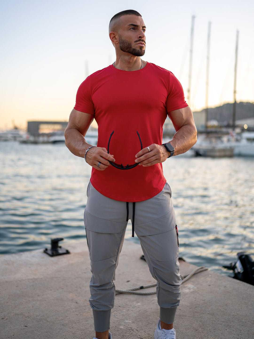 Men’s Premium Crewneck T-Shirt in Stretch Cotton