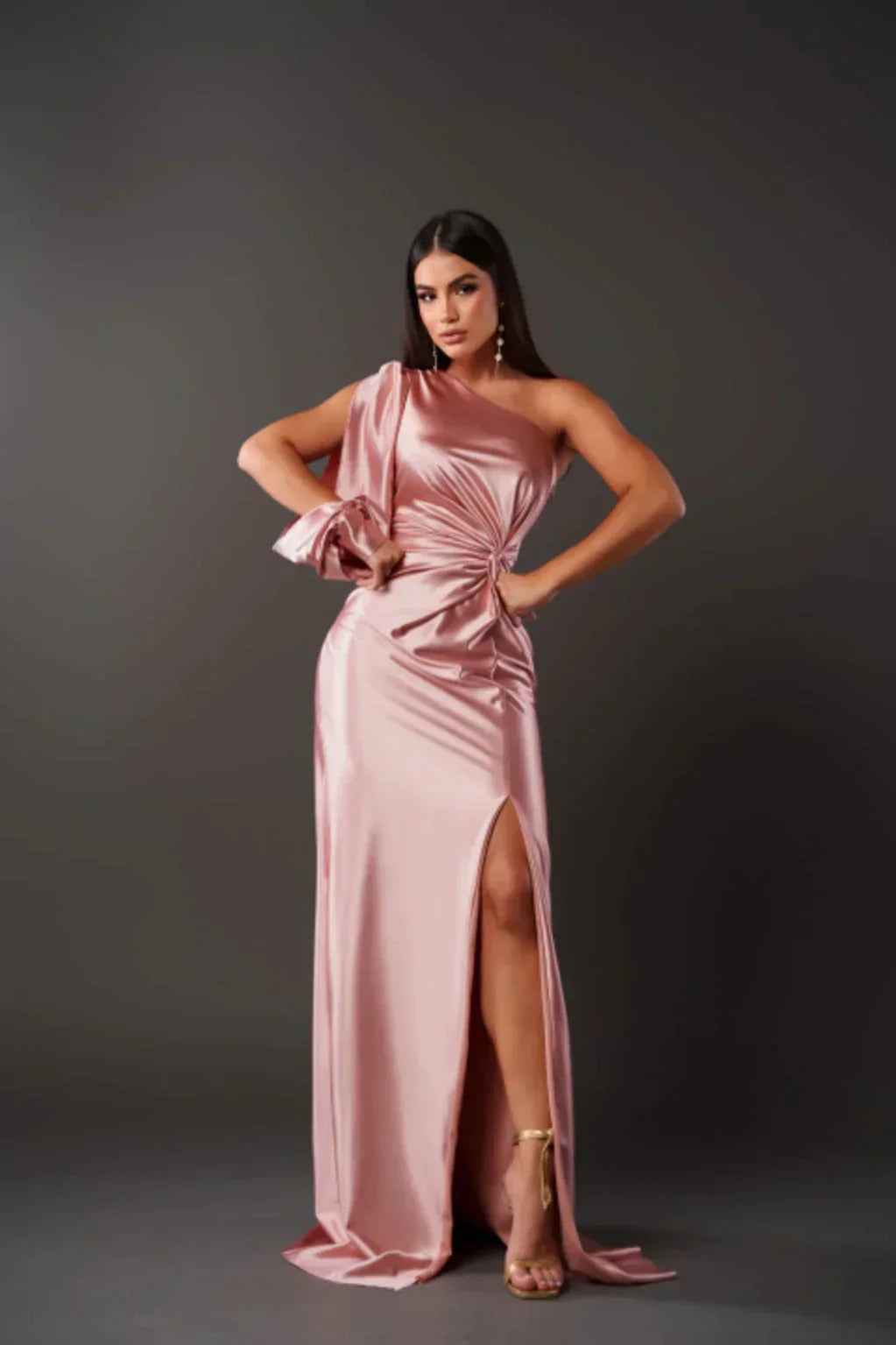 Alisa Elegant Slit Maxi Dress
