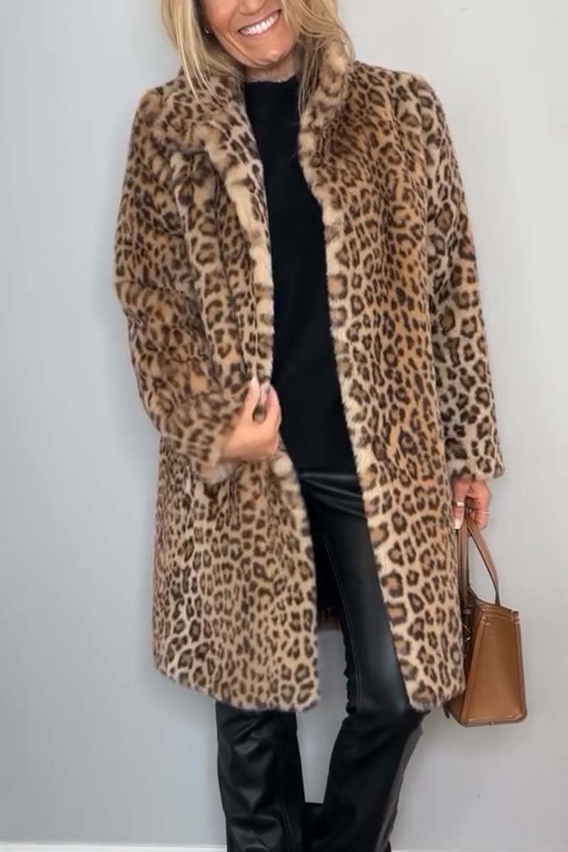 Zyra Leopard Print Coat