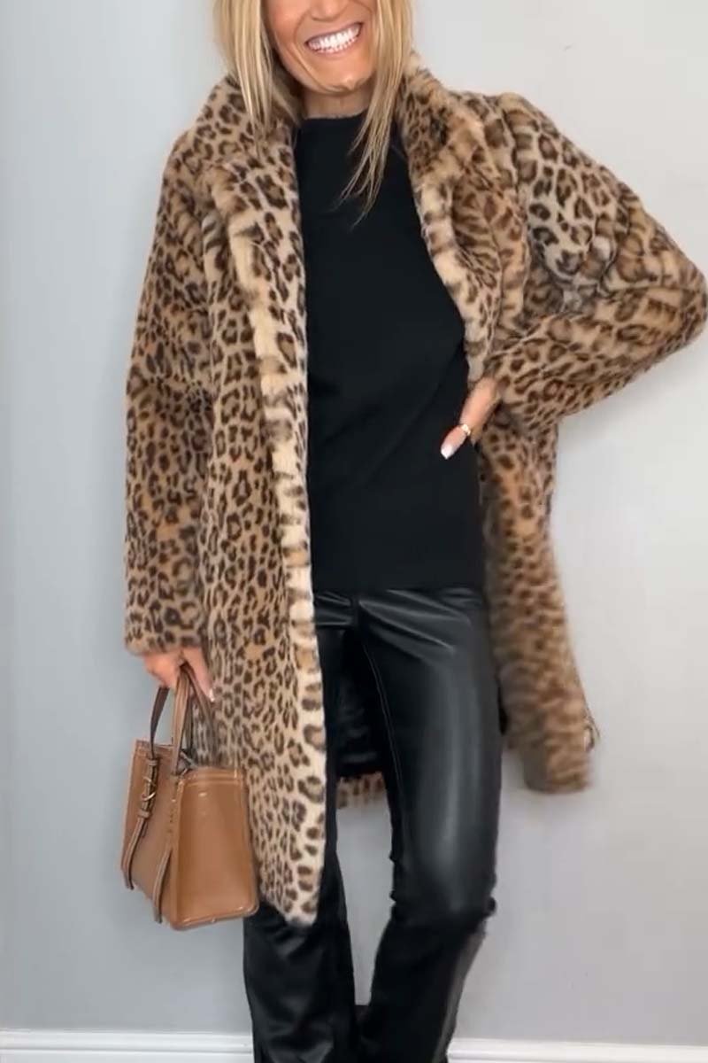 Zyra Leopard Print Coat