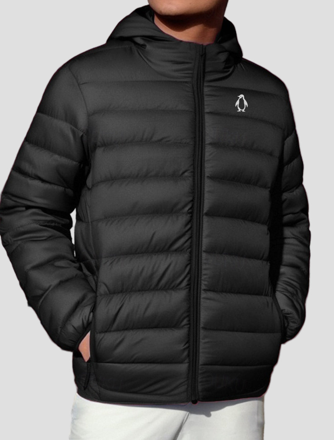 Bailey Penguin Print Quilted Jacket