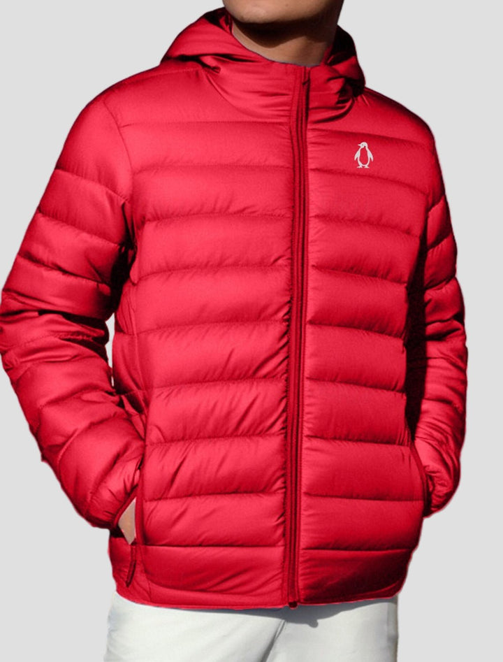 Bailey Penguin Print Quilted Jacket