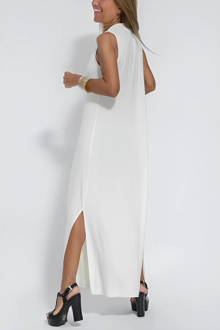 Clara Elegant long dress + matching cardigan FREE