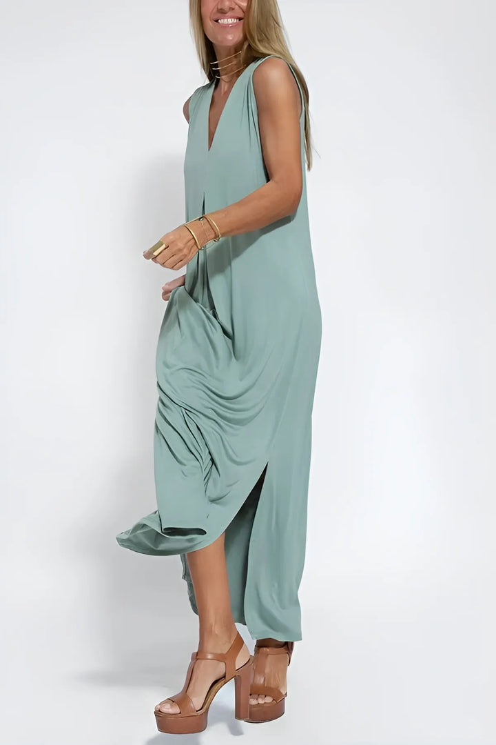 Clara Elegant long dress + matching cardigan FREE