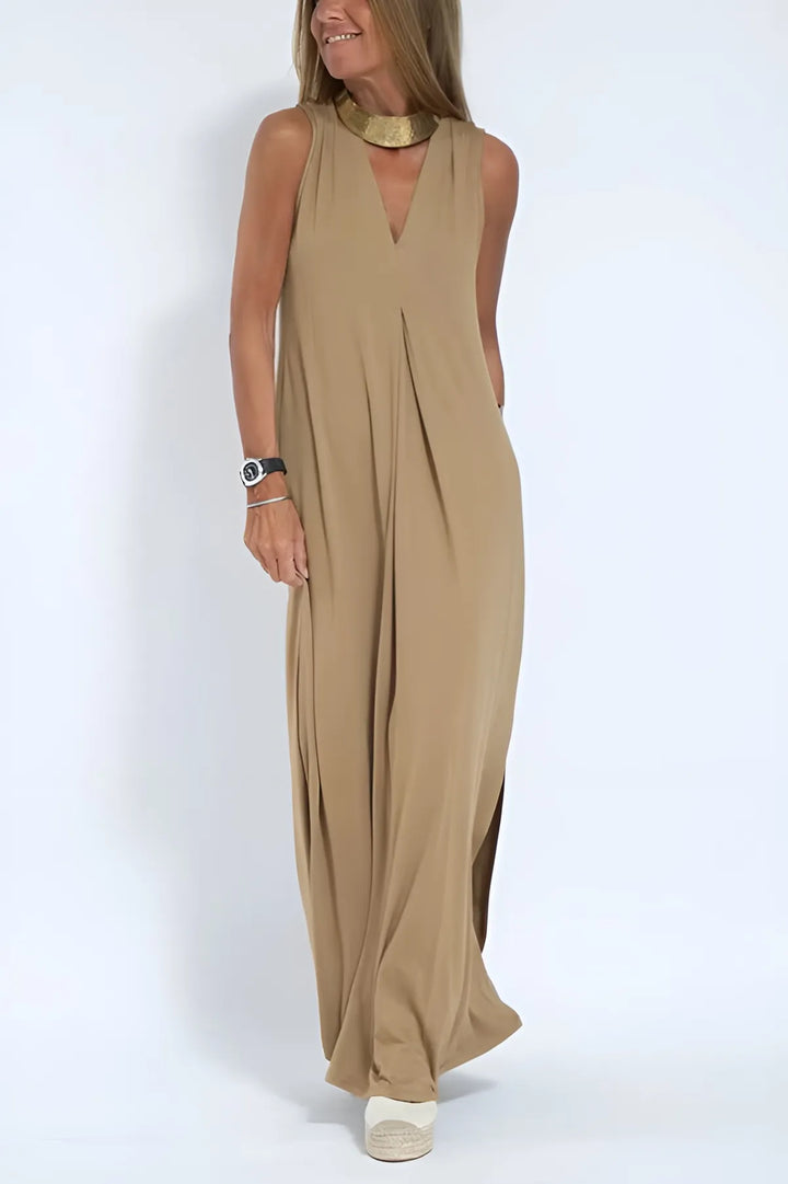Clara Elegant long dress + matching cardigan FREE