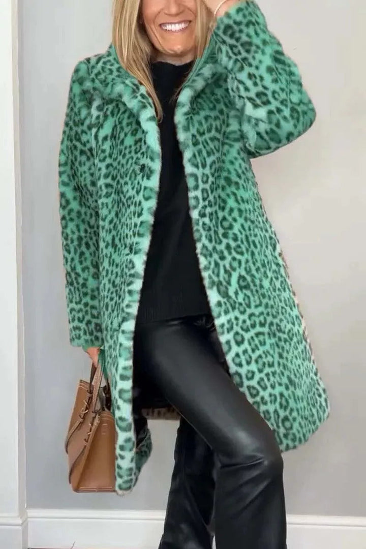 Zyra Leopard Print Coat
