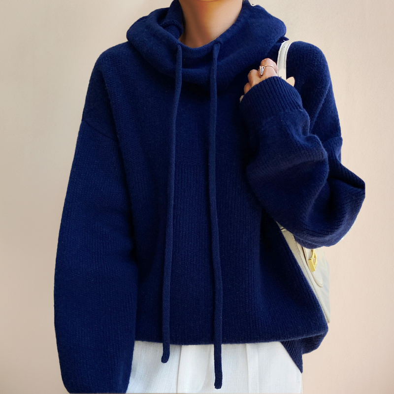 Adele Merino wool turtleneck jumper