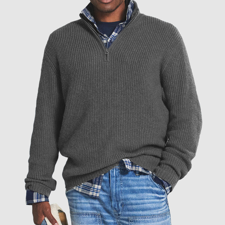 Sky Quarter Zip Sweater