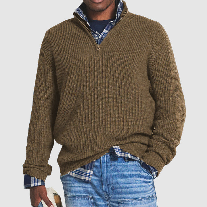 Sky Quarter Zip Sweater