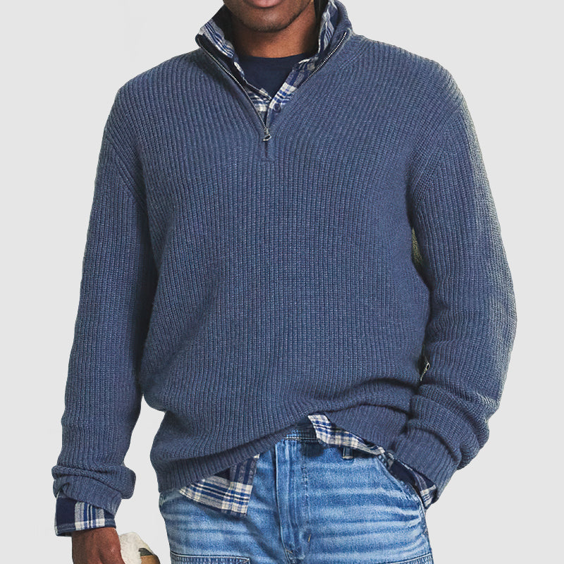 Sky Quarter Zip Sweater