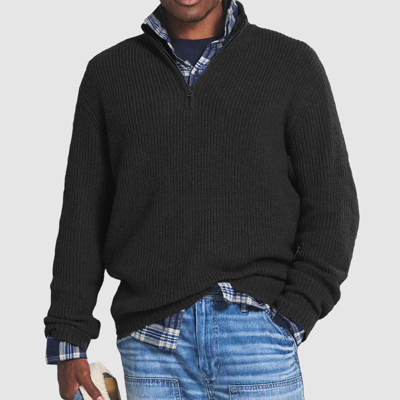 Sky Quarter Zip Sweater