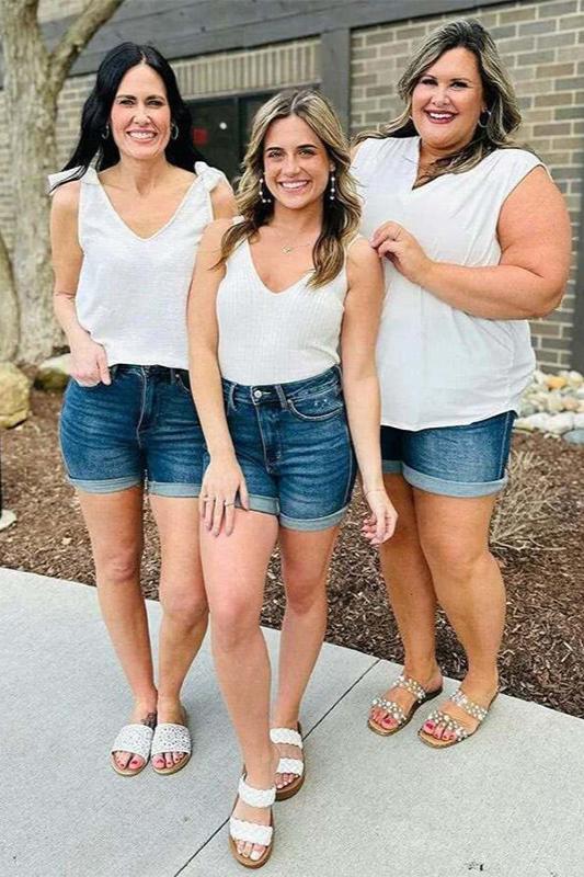 Selina Casual Denim Shorts