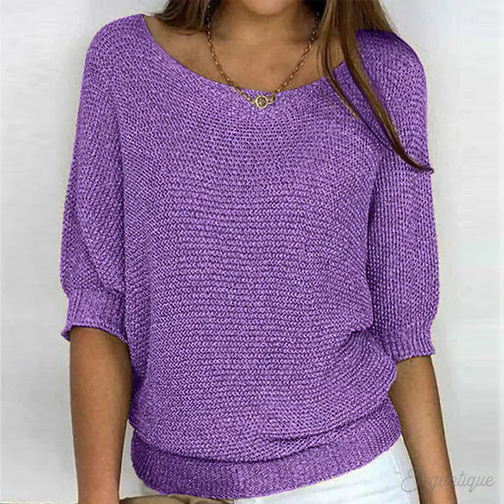 Sara Relaxed Knit Top