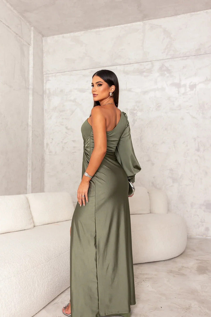 Alisa Elegant Slit Maxi Dress