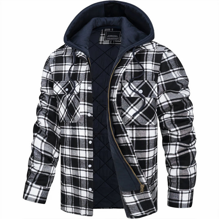 Adrian Checkered Jacket with Zipper