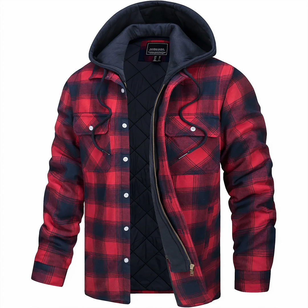 Adrian Checkered Jacket with Zipper