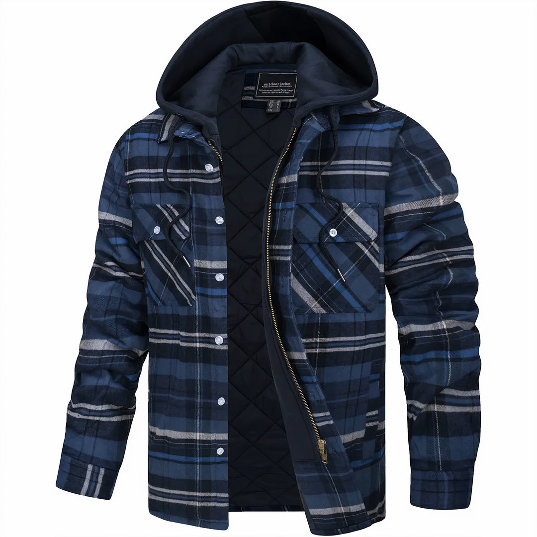 Adrian Checkered Jacket with Zipper