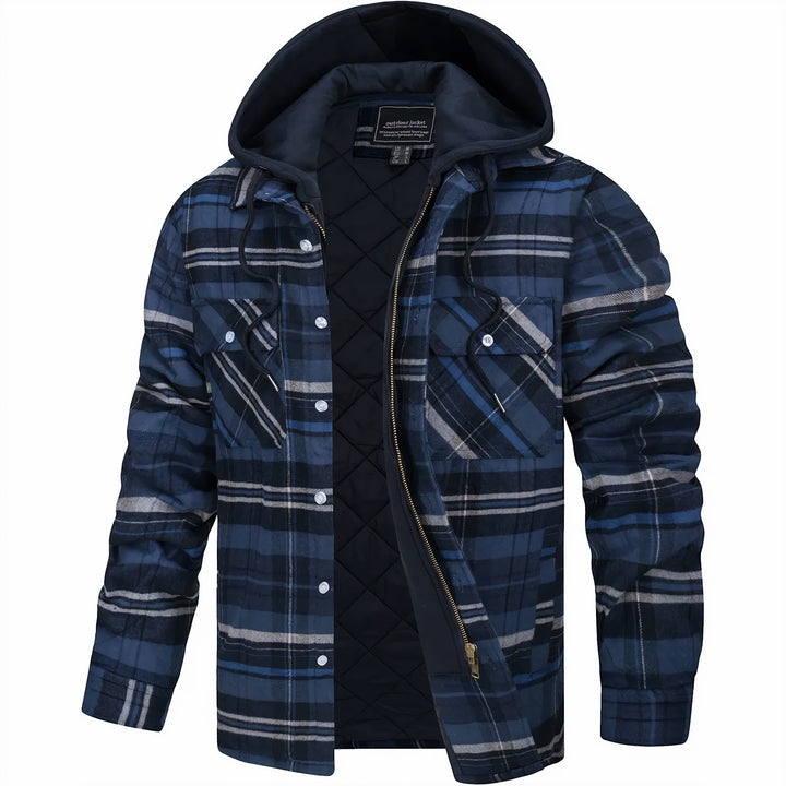Adrian Checkered Jacket with Zipper