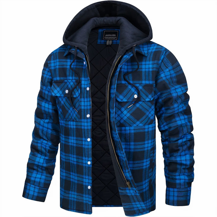 Adrian Checkered Jacket with Zipper