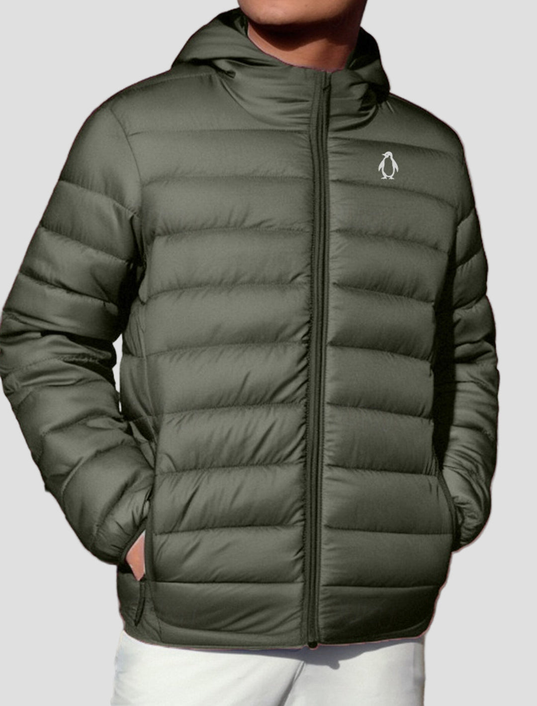 Bailey Penguin Print Quilted Jacket